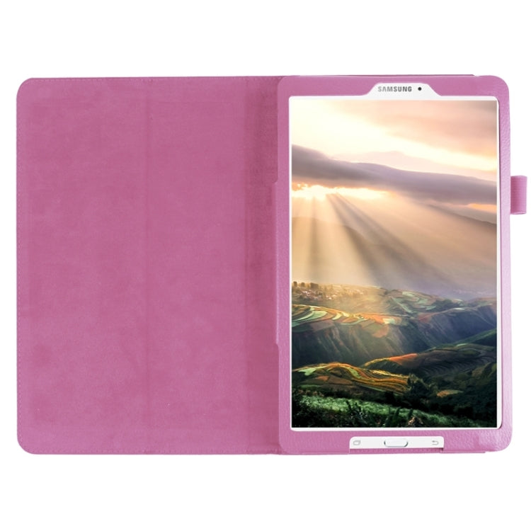 Litchi Texture Horizontal Flip Solid Color Leather Case with Holder for Galaxy Tab E 9.6 / T560 / T561