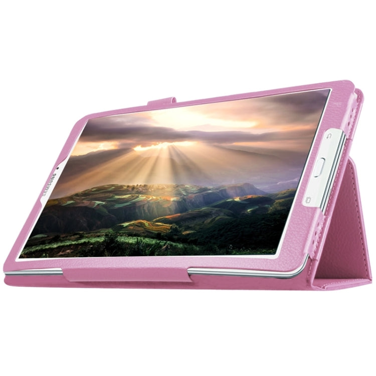 Litchi Texture Horizontal Flip Solid Color Leather Case with Holder for Galaxy Tab E 9.6 / T560 / T561