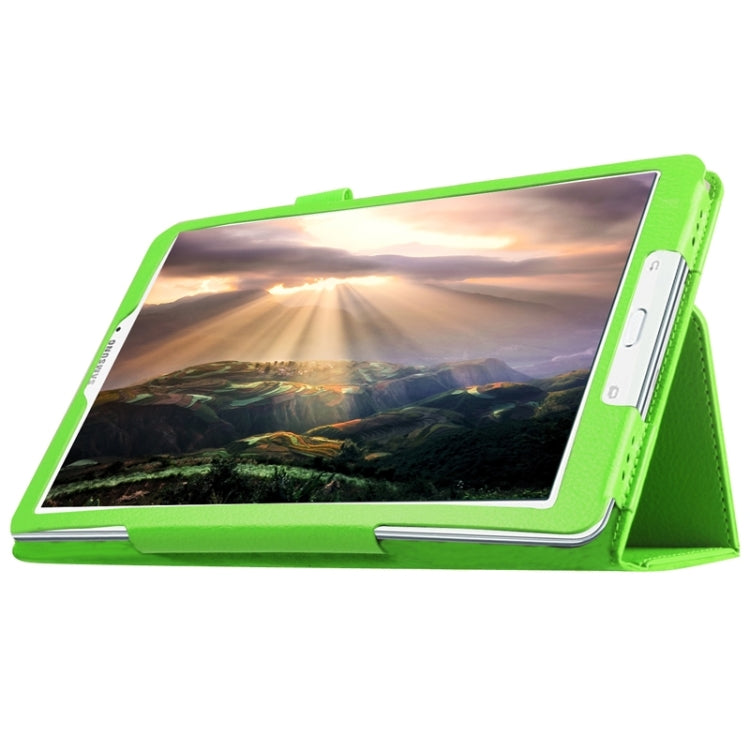 Litchi Texture Horizontal Flip Solid Color Leather Case with Holder for Galaxy Tab E 9.6 / T560 / T561