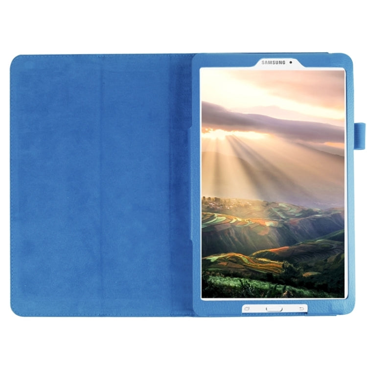 Litchi Texture Horizontal Flip Solid Color Leather Case with Holder for Galaxy Tab E 9.6 / T560 / T561