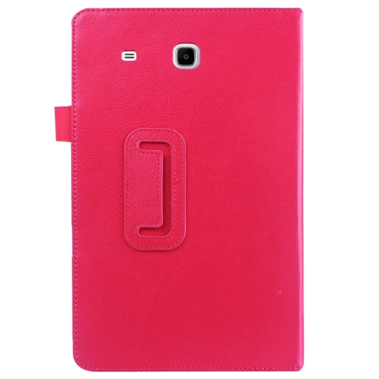 Litchi Texture Horizontal Flip Solid Color Leather Case with Holder for Galaxy Tab E 9.6 / T560 / T561
