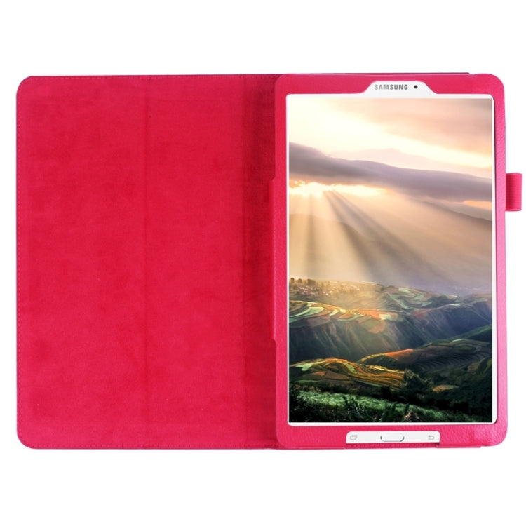 Litchi Texture Horizontal Flip Solid Color Leather Case with Holder for Galaxy Tab E 9.6 / T560 / T561