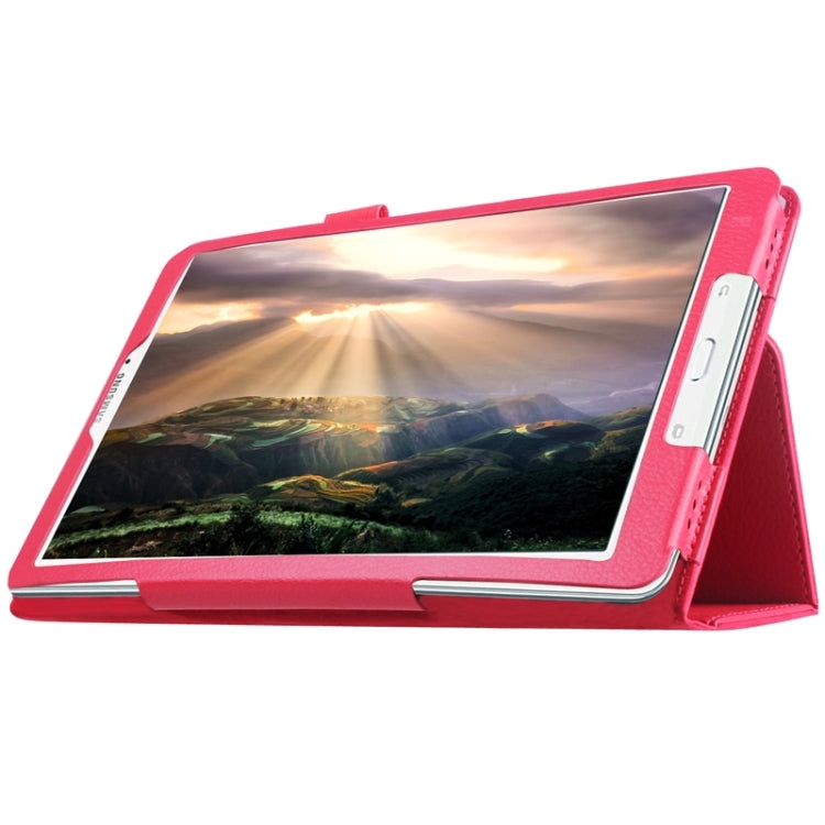 Litchi Texture Horizontal Flip Solid Color Leather Case with Holder for Galaxy Tab E 9.6 / T560 / T561