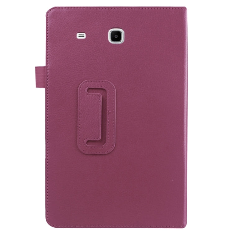 Litchi Texture Horizontal Flip Solid Color Leather Case with Holder for Galaxy Tab E 9.6 / T560 / T561