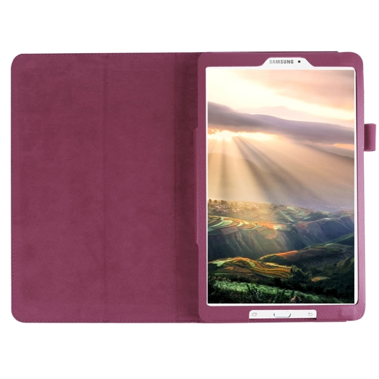 Litchi Texture Horizontal Flip Solid Color Leather Case with Holder for Galaxy Tab E 9.6 / T560 / T561