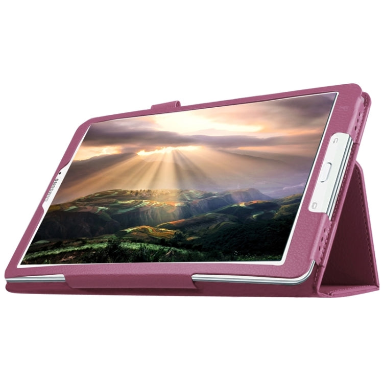 Litchi Texture Horizontal Flip Solid Color Leather Case with Holder for Galaxy Tab E 9.6 / T560 / T561