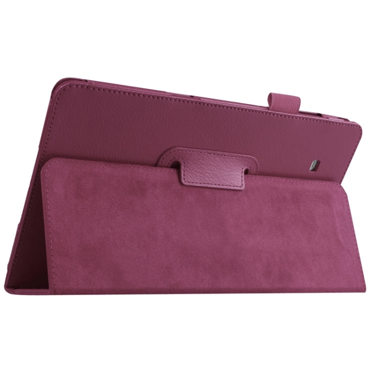 Litchi Texture Horizontal Flip Solid Color Leather Case with Holder for Galaxy Tab E 9.6 / T560 / T561