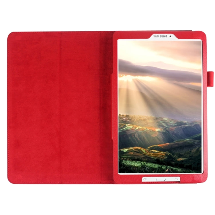 Litchi Texture Horizontal Flip Solid Color Leather Case with Holder for Galaxy Tab E 9.6 / T560 / T561