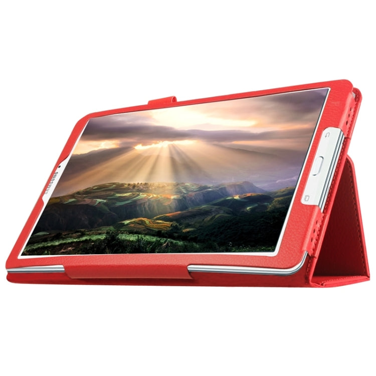 Litchi Texture Horizontal Flip Solid Color Leather Case with Holder for Galaxy Tab E 9.6 / T560 / T561