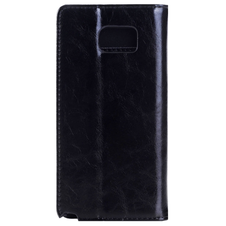 Crazy Horse Texture Horizontal Flip Solid Color Genuine Leather Case with Holder and Card Slot for Galaxy Note 5 / N920