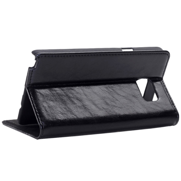 Crazy Horse Texture Horizontal Flip Solid Color Genuine Leather Case with Holder and Card Slot for Galaxy Note 5 / N920