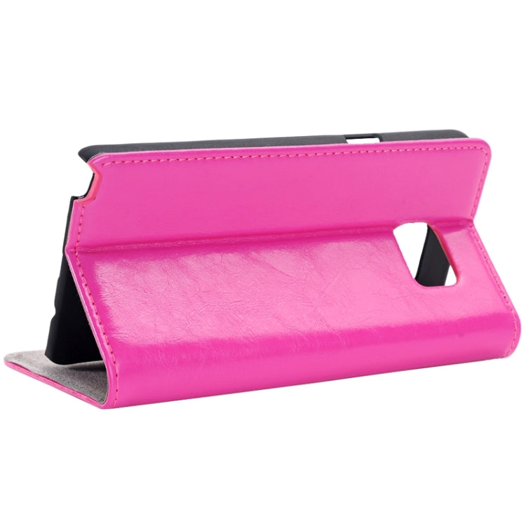 Crazy Horse Texture Horizontal Flip Solid Color Genuine Leather Case with Holder and Card Slot for Galaxy Note 5 / N920