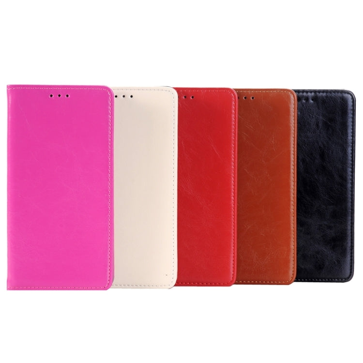 Crazy Horse Texture Horizontal Flip Solid Color Genuine Leather Case with Holder and Card Slot for Galaxy Note 5 / N920