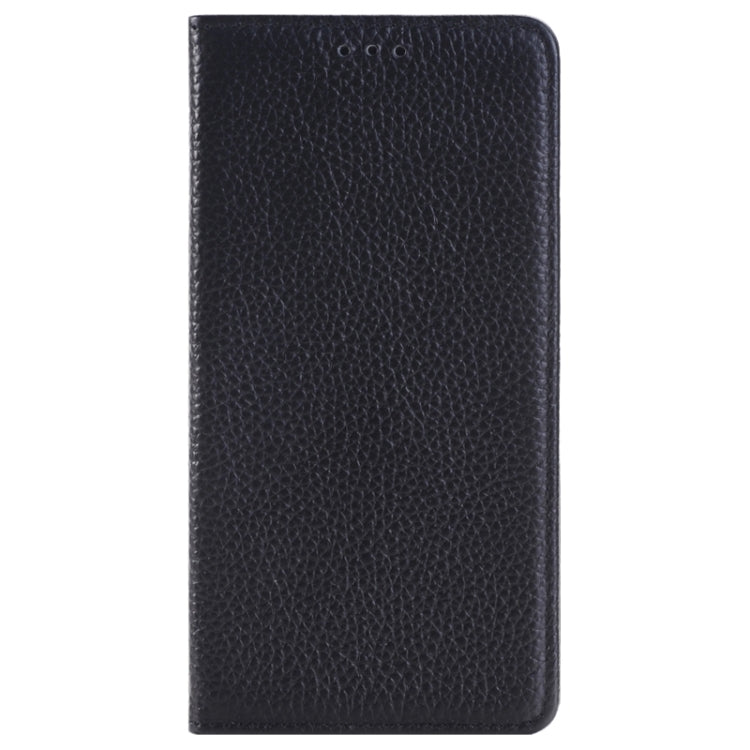 Litchi Texture Horizontal Flip Solid Color Genuine Leather Case with Holder and Card Slot for Galaxy Note 5 / N920