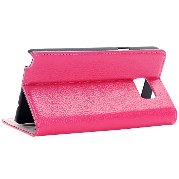Litchi Texture Horizontal Flip Solid Color Genuine Leather Case with Holder and Card Slot for Galaxy Note 5 / N920