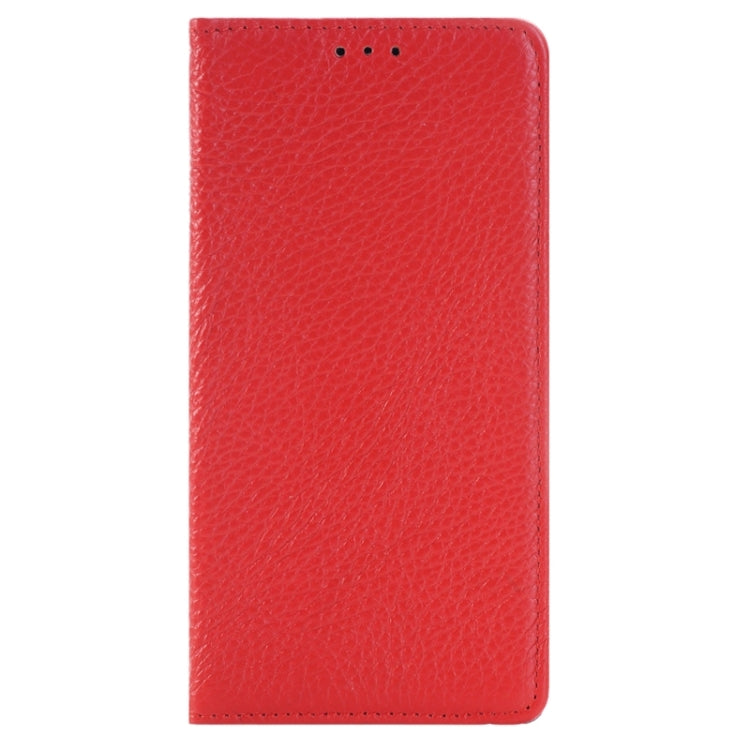 Litchi Texture Horizontal Flip Solid Color Genuine Leather Case with Holder and Card Slot for Galaxy Note 5 / N920
