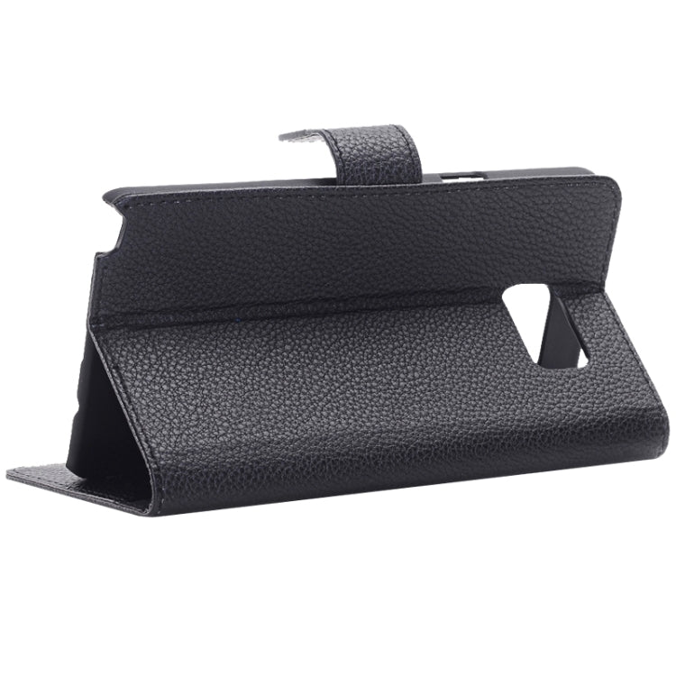 Litchi Texture Horizontal Flip Solid Color Leather Case with Holder and Card Slots for Galaxy Note 5 / N920