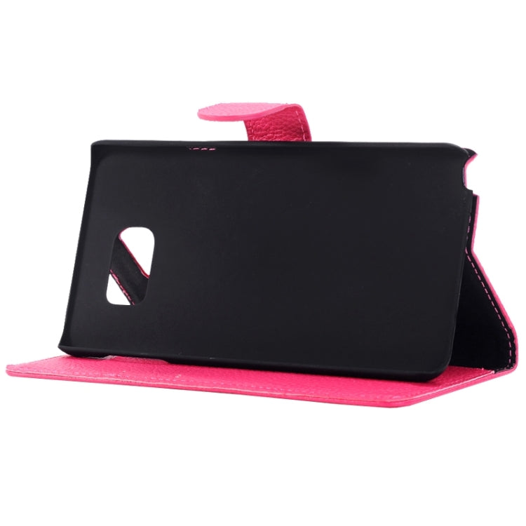 Litchi Texture Horizontal Flip Solid Color Leather Case with Holder and Card Slots for Galaxy Note 5 / N920