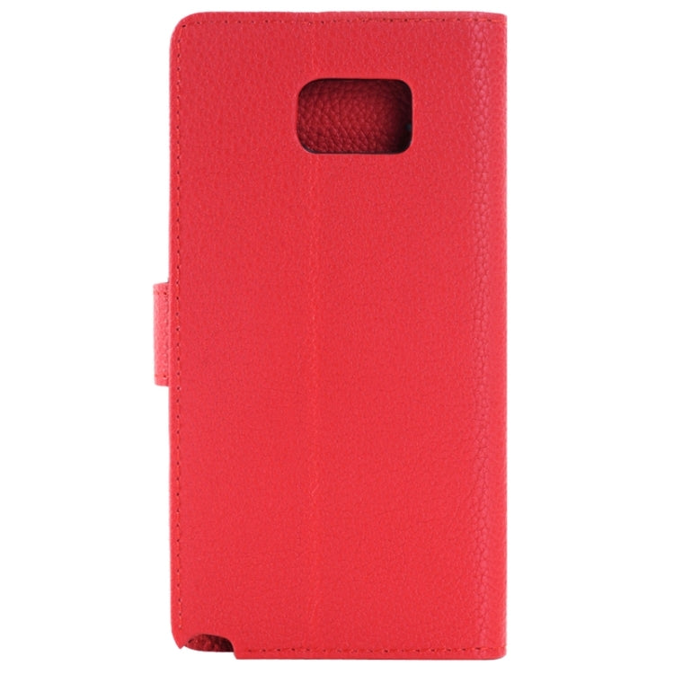 Litchi Texture Horizontal Flip Solid Color Leather Case with Holder and Card Slots for Galaxy Note 5 / N920
