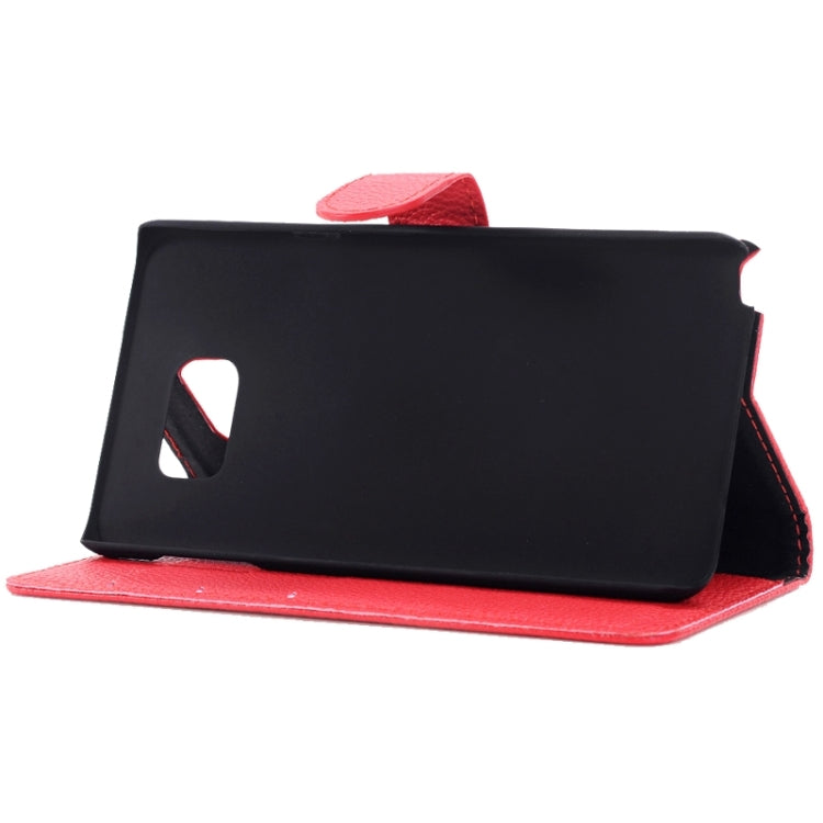 Litchi Texture Horizontal Flip Solid Color Leather Case with Holder and Card Slots for Galaxy Note 5 / N920