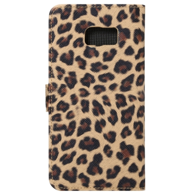 For Galaxy S6 Edge+ / G928 Sexy Leopard Texture Horizontal Flip Leather Case with Wallet & Card Slots & Holder (Yellow)