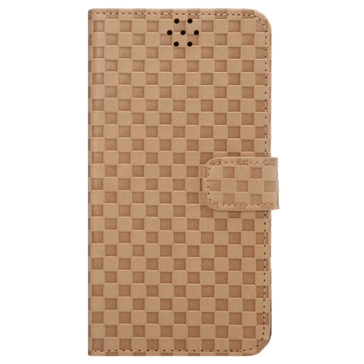 For Galaxy S6 Edge+ / G928 Plaid Patterns Horizontal Flip Leather Case with Card Slots and Holder