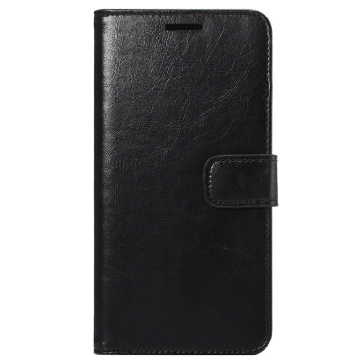 For Galaxy S6 Edge+ / G928 Crazy Horse Texture Horizontal Flip Solid Color Leather Case with Wallet & Card Slots & Holder