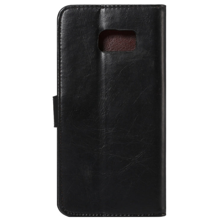 For Galaxy S6 Edge+ / G928 Crazy Horse Texture Horizontal Flip Solid Color Leather Case with Wallet & Card Slots & Holder