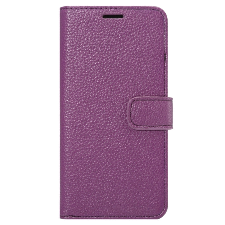 For Galaxy S6 Edge+ / G928 Litchi Texture Horizontal Flip Solid Color Leather Case with Wallet & Card Slots & Holder