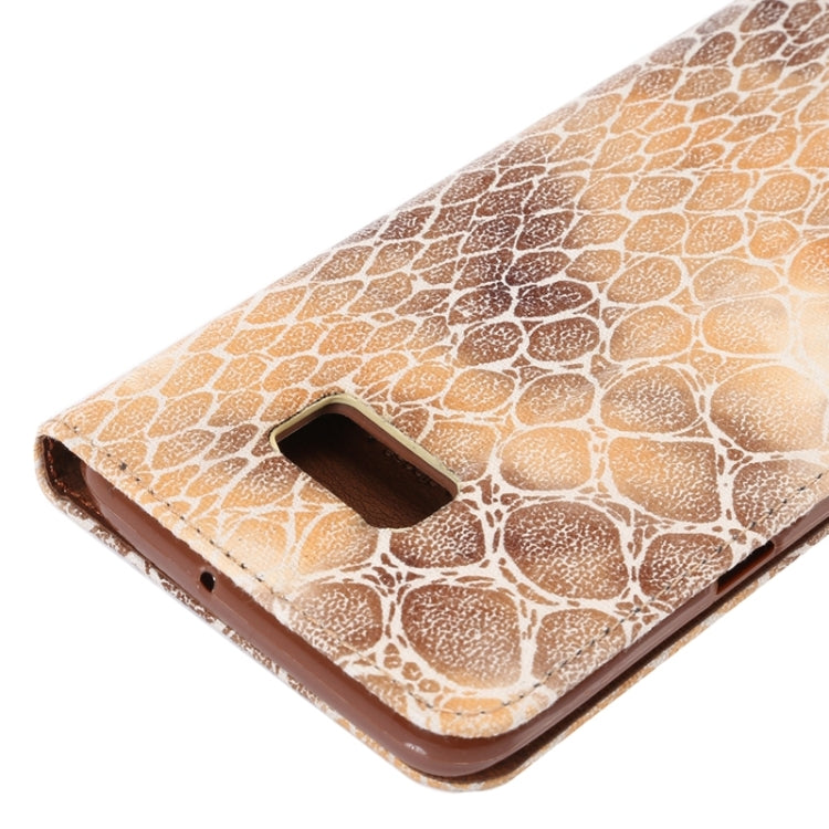 For Galaxy S6 Edge+ / G928 Stone Texture Horizontal Flip Leather Case with Magnetic Buckle & Card Slot & Holder