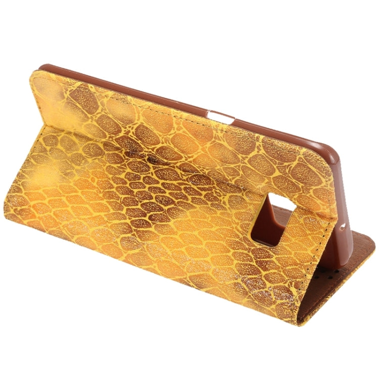 For Galaxy S6 Edge+ / G928 Stone Texture Horizontal Flip Leather Case with Magnetic Buckle & Card Slot & Holder