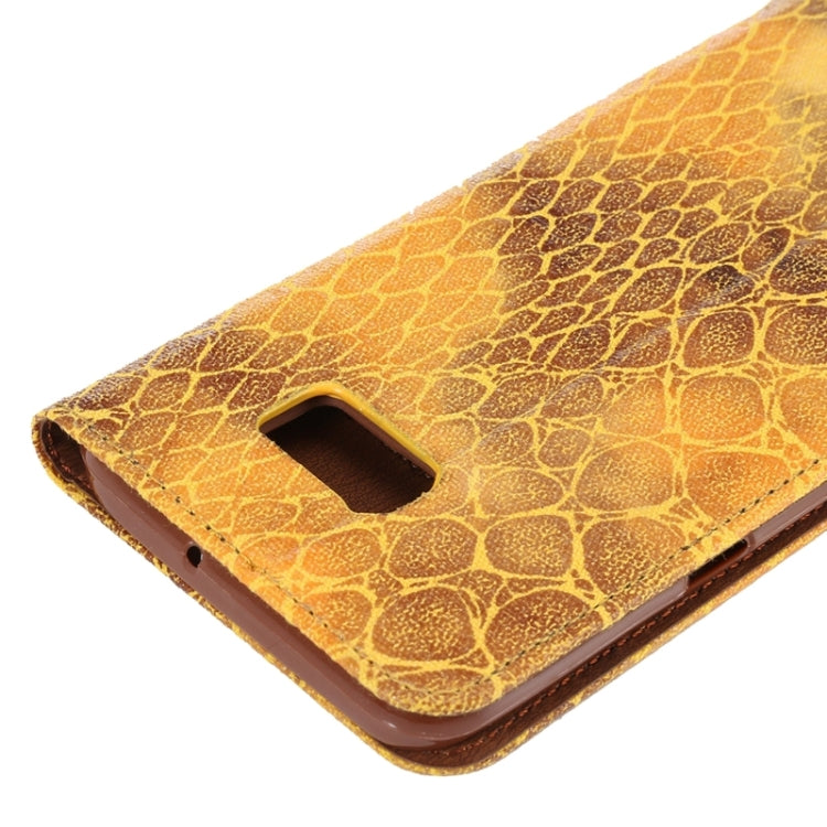 For Galaxy S6 Edge+ / G928 Stone Texture Horizontal Flip Leather Case with Magnetic Buckle & Card Slot & Holder