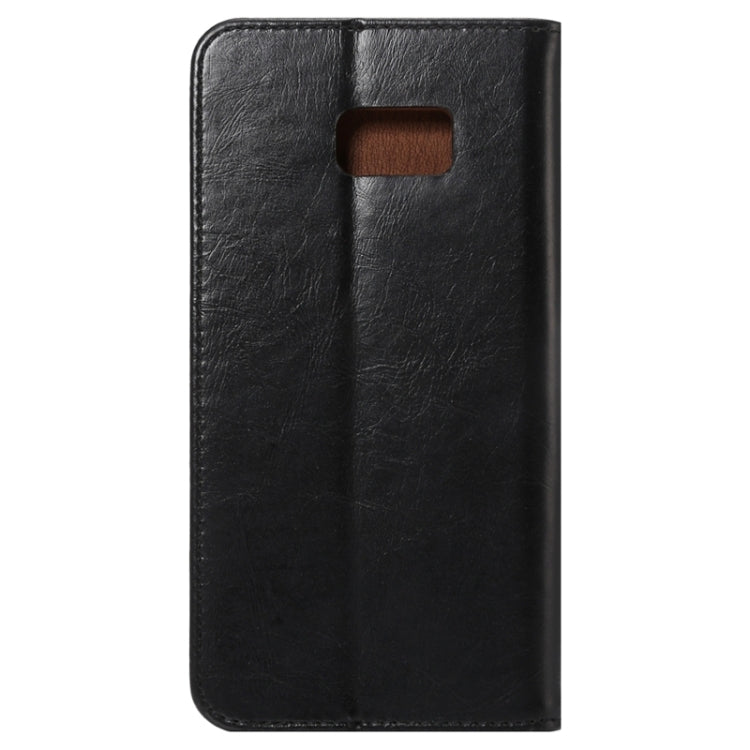 For Galaxy S6 Edge+ / G928 Crazy Horse Texture Horizontal Flip Leather Case with Magnetic Buckle & Card Slot & Holder