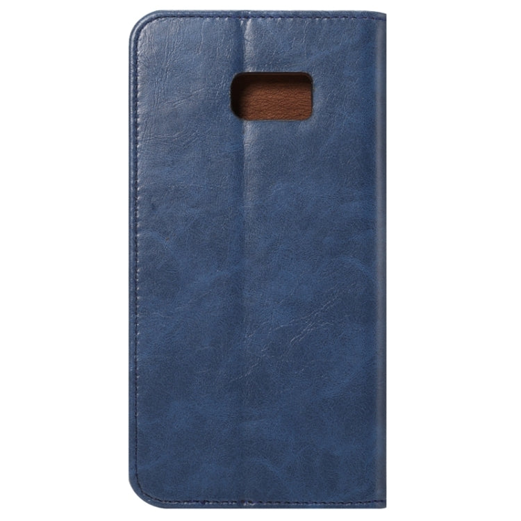 For Galaxy S6 Edge+ / G928 Crazy Horse Texture Horizontal Flip Leather Case with Magnetic Buckle & Card Slot & Holder