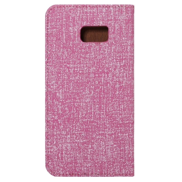 For Galaxy S6 Edge+ / G928 Cloth Texture Horizontal Flip Leather Case with Magnetic Buckle & Card Slot & Holder