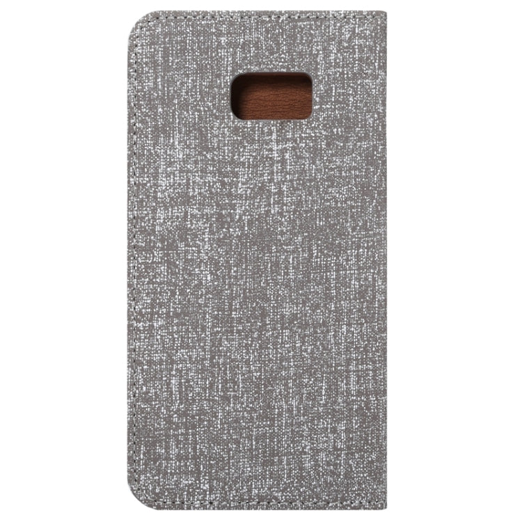 For Galaxy S6 Edge+ / G928 Cloth Texture Horizontal Flip Leather Case with Magnetic Buckle & Card Slot & Holder