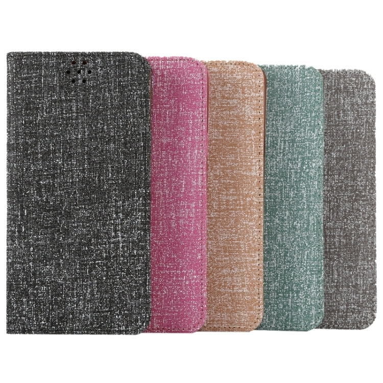 For Galaxy S6 Edge+ / G928 Cloth Texture Horizontal Flip Leather Case with Magnetic Buckle & Card Slot & Holder