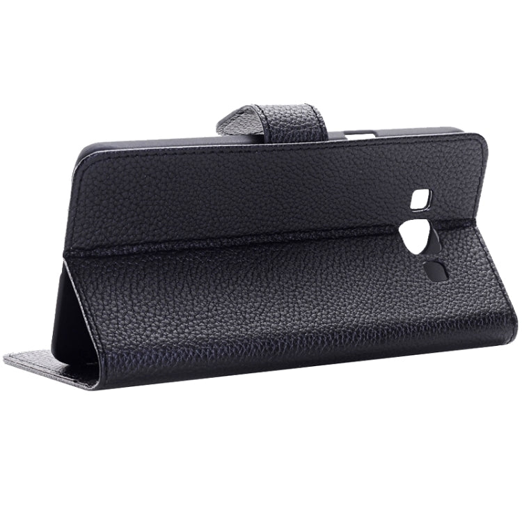 Litchi Texture Horizontal Flip Solid Color Leather Case with Wallet & Card Slot & Holder for Galaxy A8 / A800