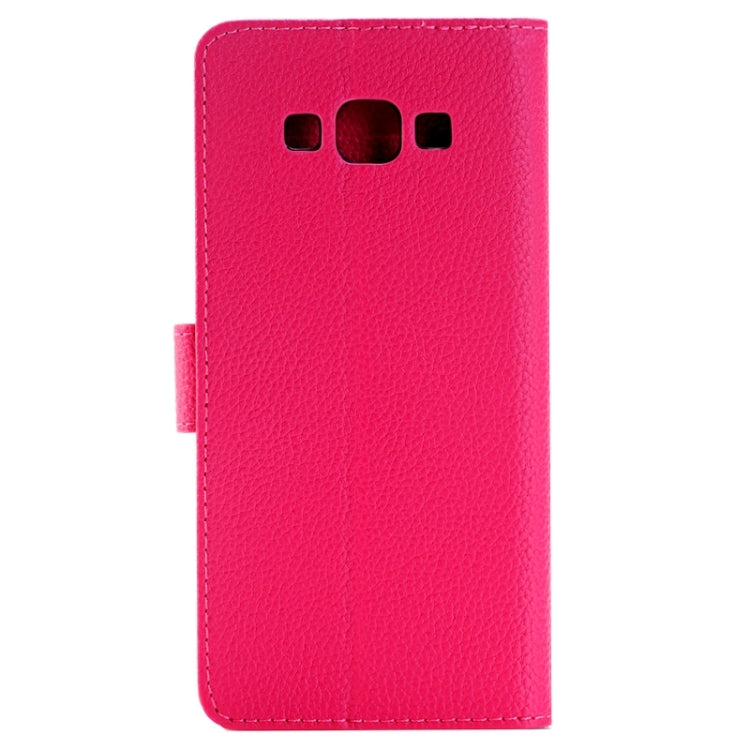Litchi Texture Horizontal Flip Solid Color Leather Case with Wallet & Card Slot & Holder for Galaxy A8 / A800