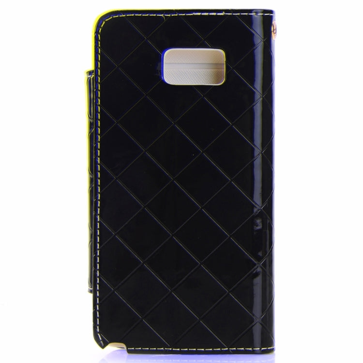 Grid Texture Horizontal Flip Diamond Encrusted Leather Case with Wallet & Card Slot & Holder & Lanyard for Galaxy Note 5 / N920