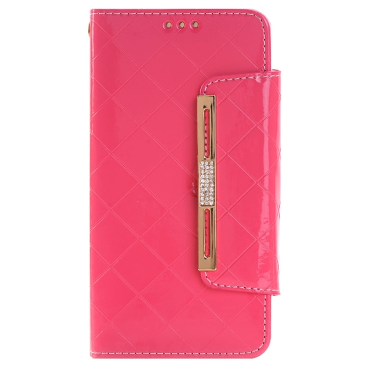 Grid Texture Horizontal Flip Diamond Encrusted Leather Case with Wallet & Card Slot & Holder & Lanyard for Galaxy Note 5 / N920