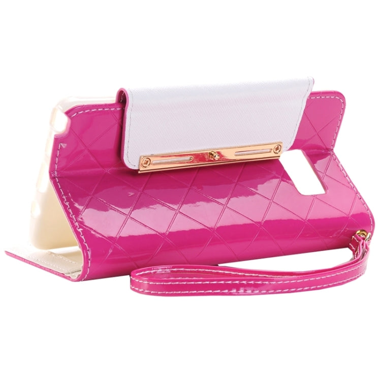Grid Texture Horizontal Flip Diamond Encrusted Leather Case with Wallet & Card Slot & Holder & Lanyard for Galaxy Note 5 / N920