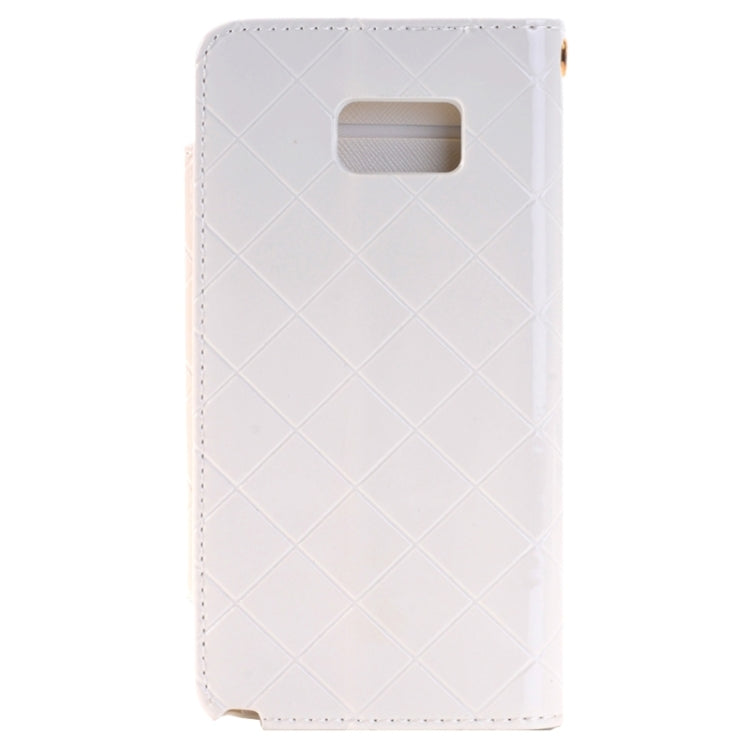 Grid Texture Horizontal Flip Diamond Encrusted Leather Case with Wallet & Card Slot & Holder & Lanyard for Galaxy Note 5 / N920