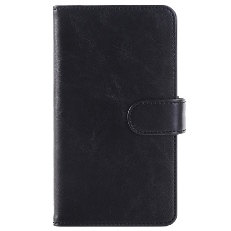 Crazy Horse Texture Horizontal Flip Leather Case with 3 Pages of Card Slots & Wallet & Holder