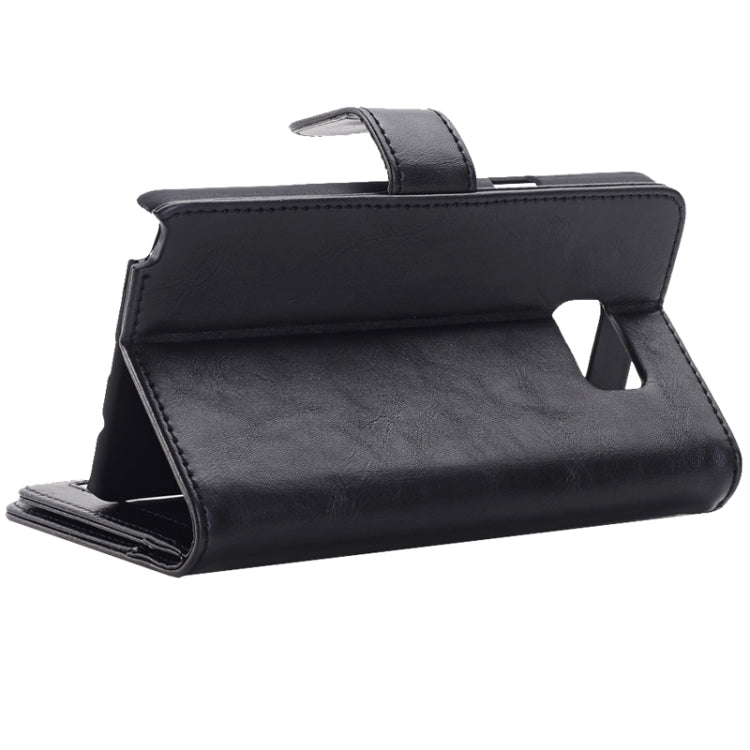 Crazy Horse Texture Horizontal Flip Leather Case with 3 Pages of Card Slots & Wallet & Holder