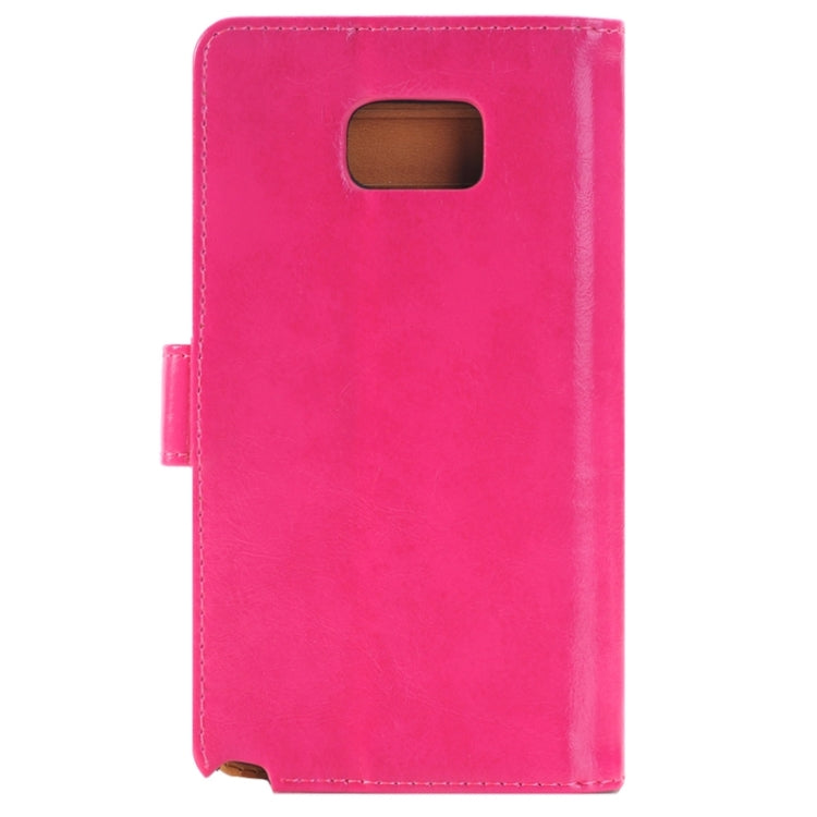 Crazy Horse Texture Horizontal Flip Leather Case with 3 Pages of Card Slots & Wallet & Holder