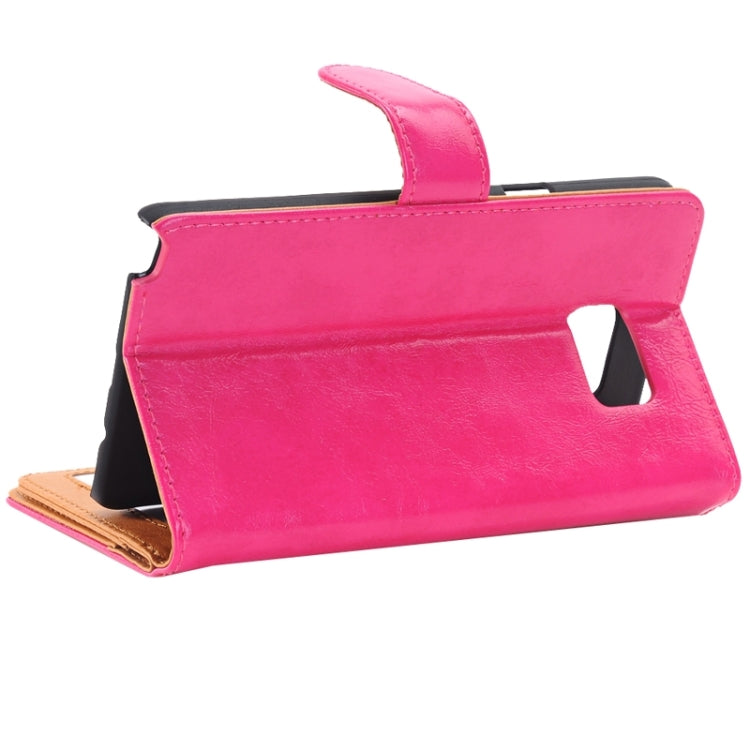 Crazy Horse Texture Horizontal Flip Leather Case with 3 Pages of Card Slots & Wallet & Holder