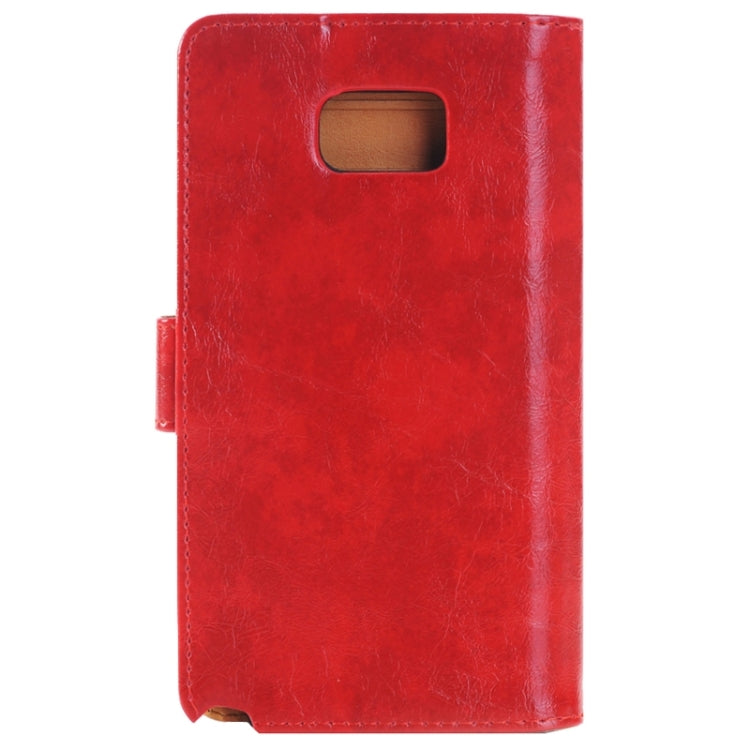Crazy Horse Texture Horizontal Flip Leather Case with 3 Pages of Card Slots & Wallet & Holder
