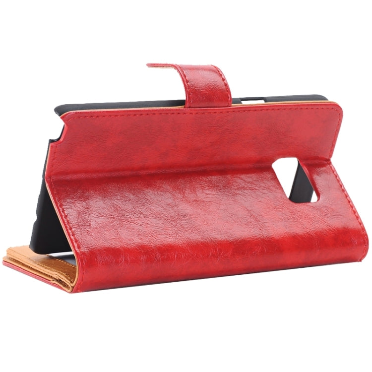 Crazy Horse Texture Horizontal Flip Leather Case with 3 Pages of Card Slots & Wallet & Holder