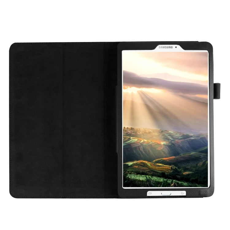 Litchi Texture Horizontal Flip Solid Color Leather Case with Holder for Galaxy Tab E 8.0 / T377V